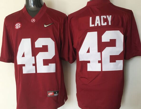 Men's Alabama Crimson Tide Eddie Lacy #42 Crimson Jersey